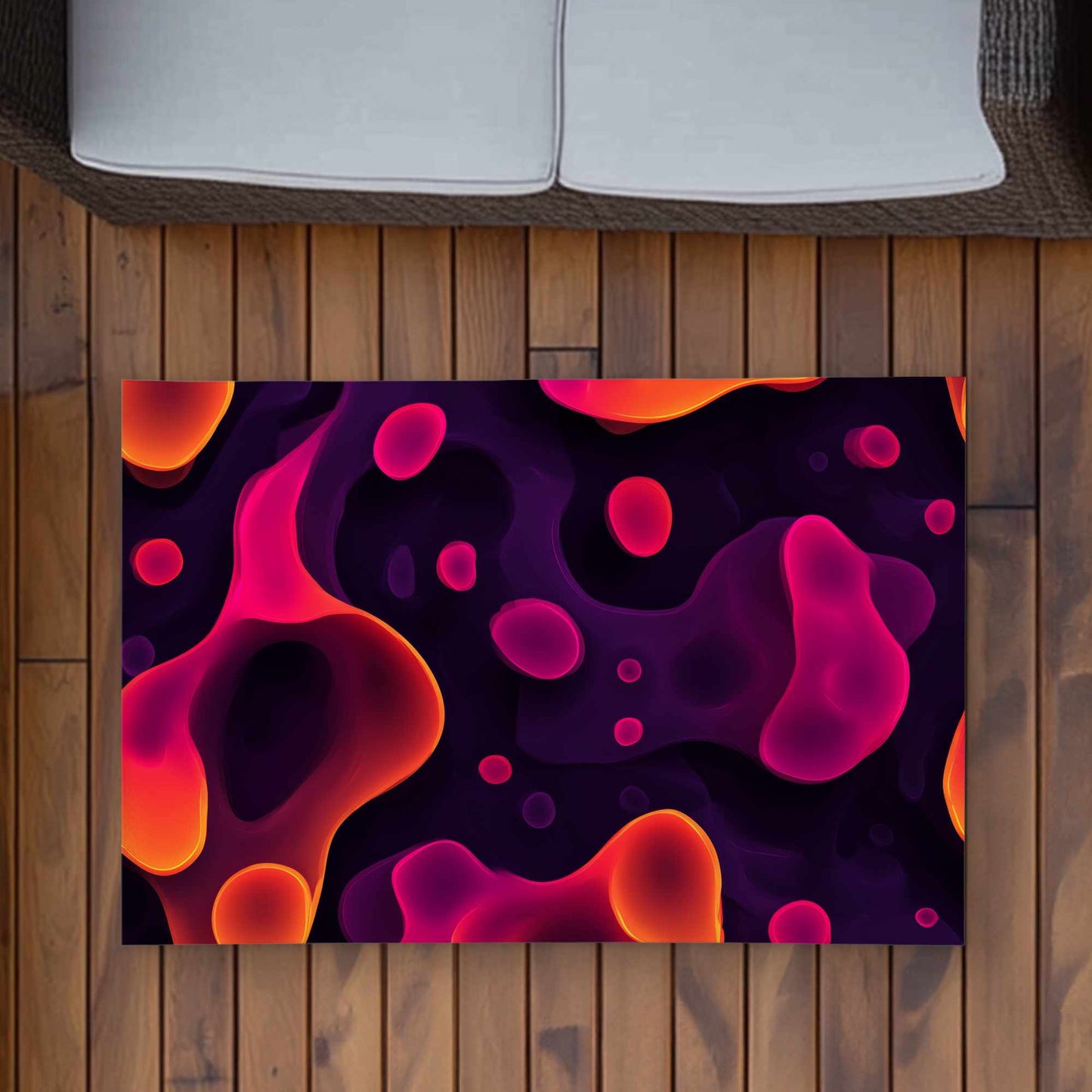 Tapis d'extérieur Luminous Flow Veins | Accessoire de décoration intérieure