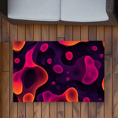 Tapis d'extérieur Luminous Flow Veins | Accessoire de décoration intérieure