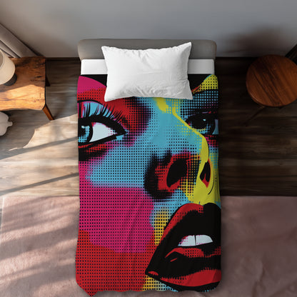 Comics Black Duvet Cover | Stylish Home Decor for Comfort