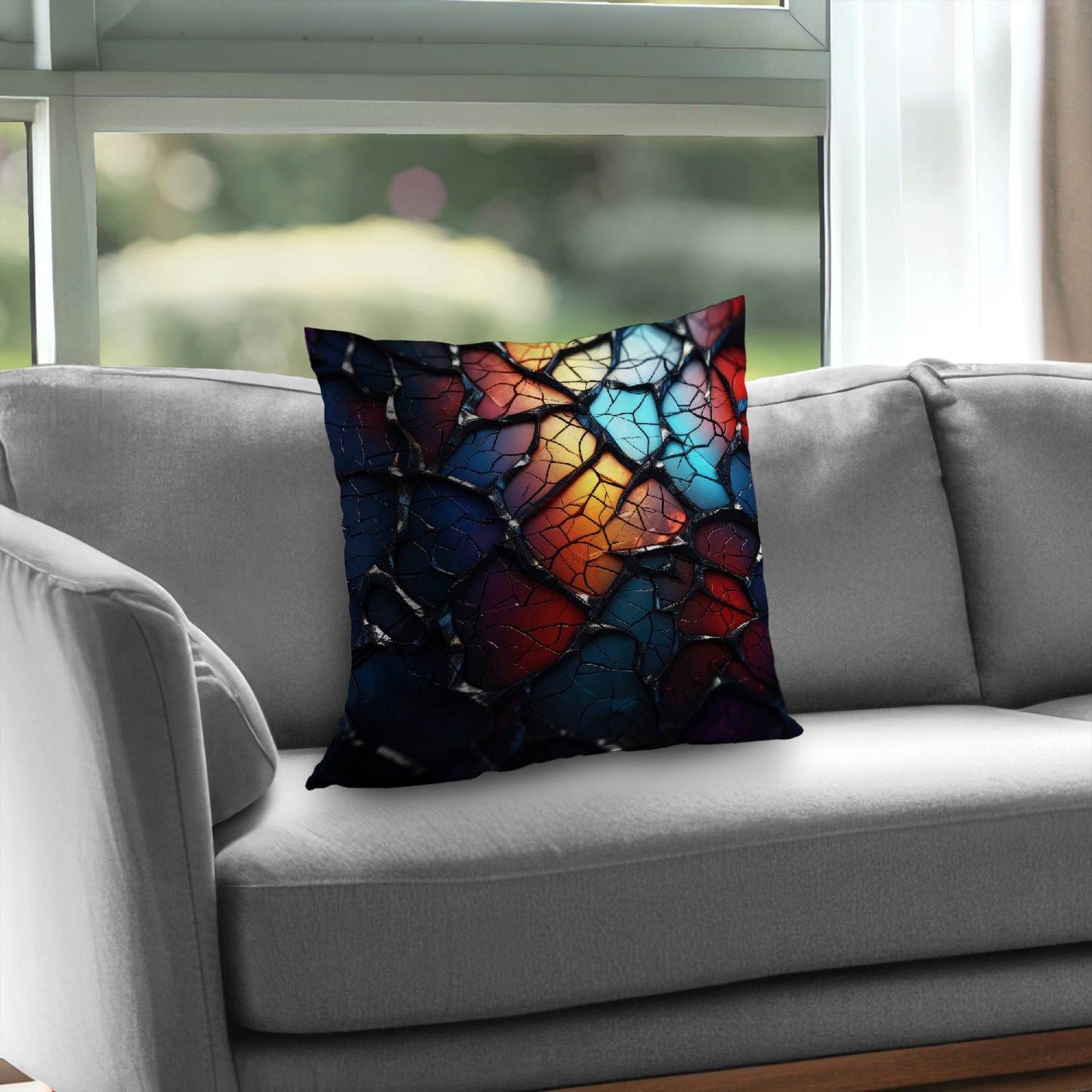 Oil shade - Throw pillow - Print on demand