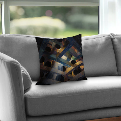 Pipe Dream Poly Twill Throw Pillow - Stylish Home Decor