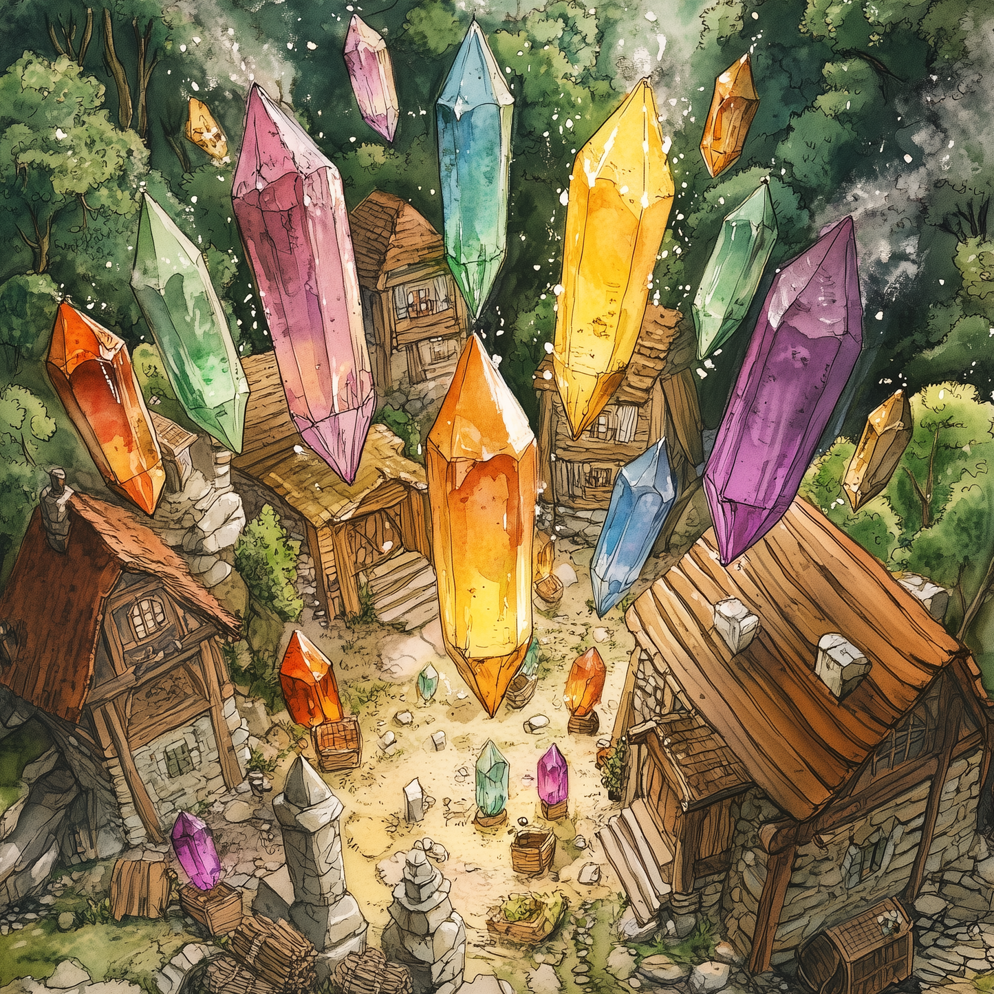 From above Blue Indoor Outdoor Tablecloth for Home Decor