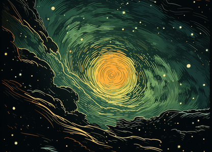 Turmoil in Space Yellow Bath Mat | Home Decor Essential