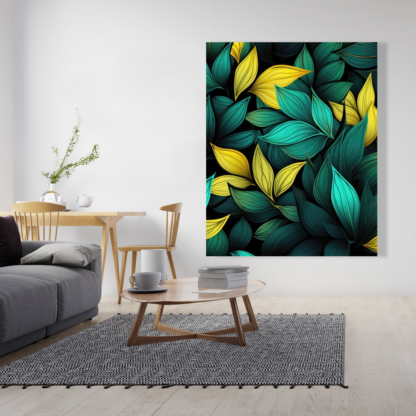 Potent Aroma - Yellow Canvas Art for Home Decor and Style