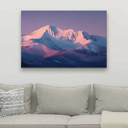 Rising Snow - White Canvas Art for Elegant Home Decor