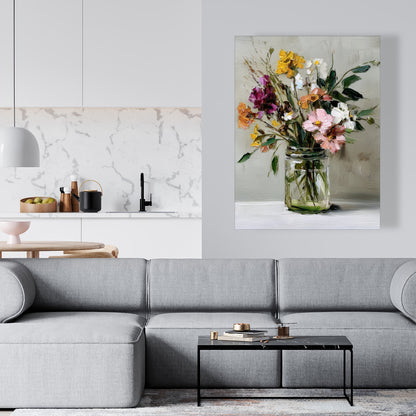 Still Life Green Canvas | Elegant Home Decor Art Piece