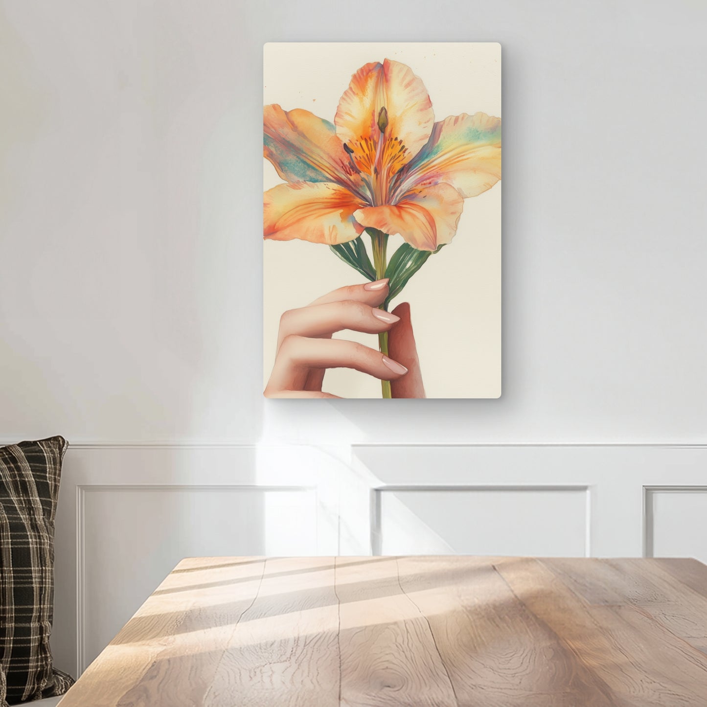 Ahold - Yellow Metal Print for Stylish Home Decor