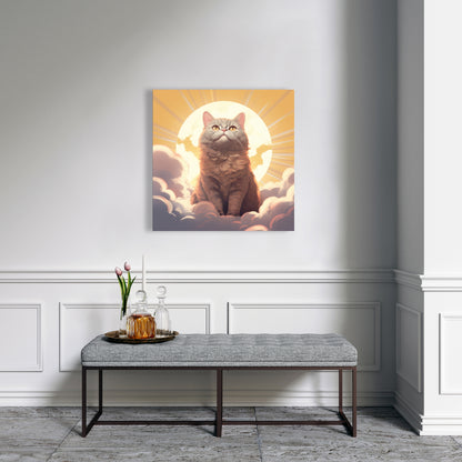 Intangible purr - 32"x32" Canvas