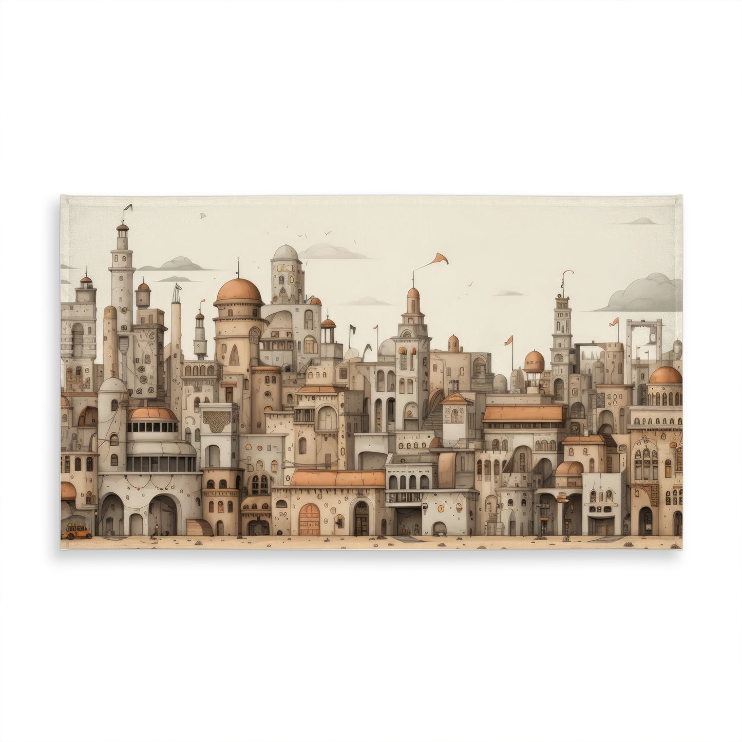 The Old Town Brown Indoor Outdoor Tablecloth for Home Decor