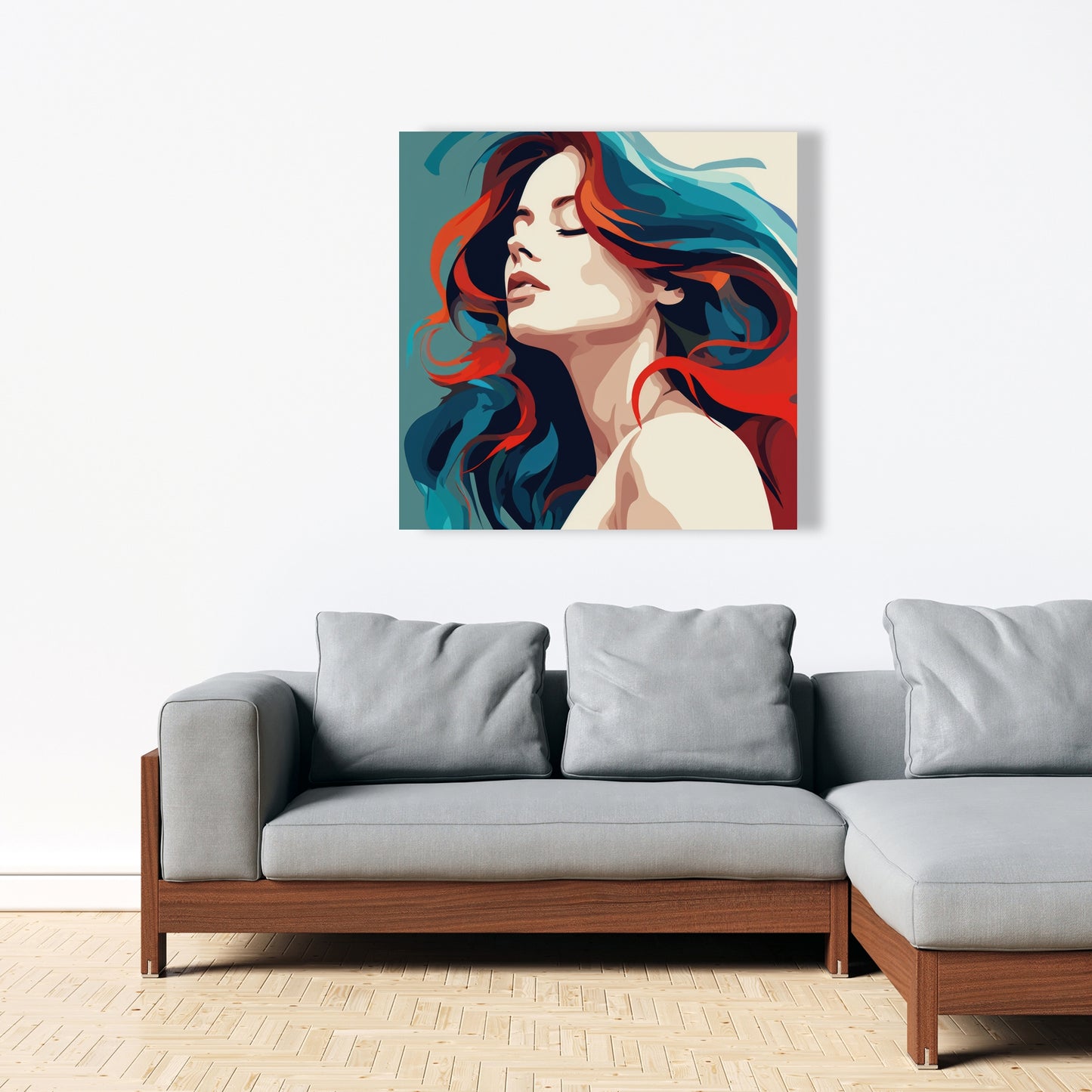 Zen Blue Canvas - Stylish Home Decor for Tranquil Spaces