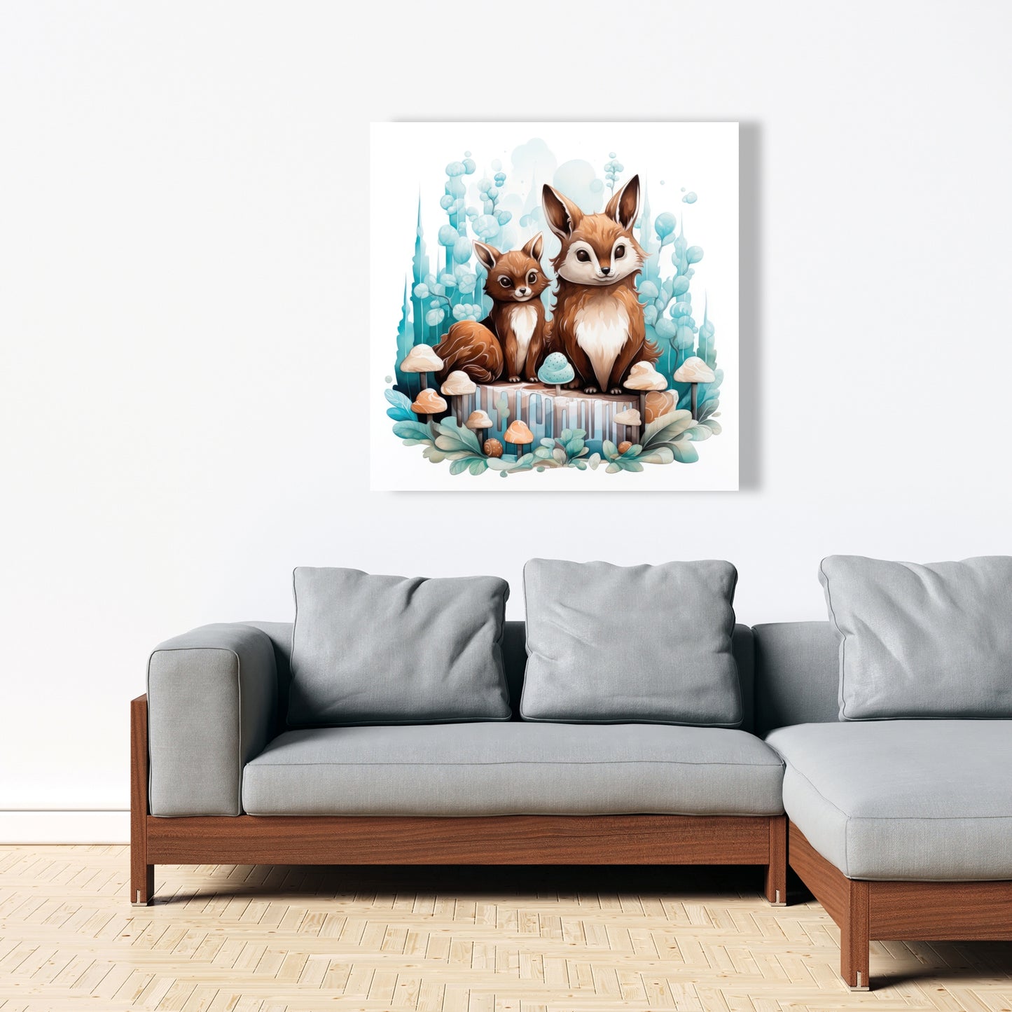 Two pals - 32"x32" Canvas
