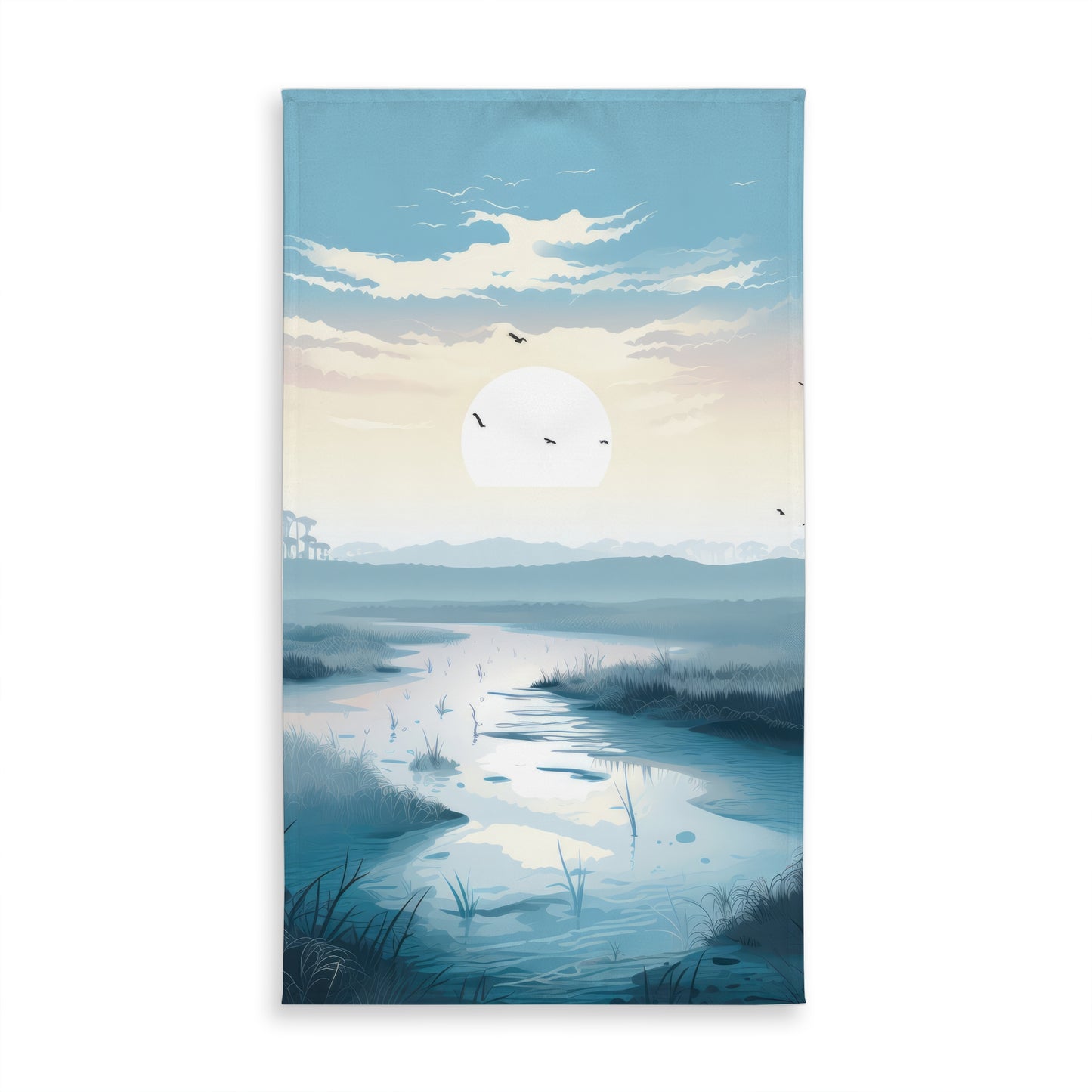 The Marsh White Indoor/Outdoor Tablecloth for Home Decor