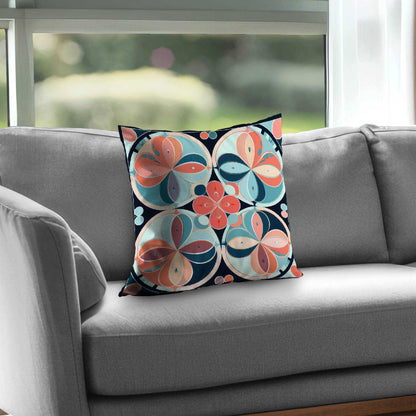 Pastel Mandala Poly Twill Throw Pillow | Home Decor Accent
