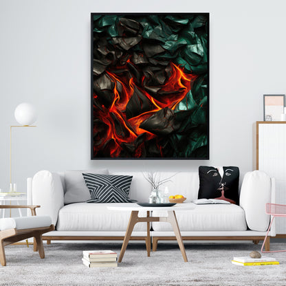 Imminent rupture - 36"x36" Framed canvas