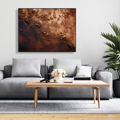 The dark patch - 36"x36" Framed canvas