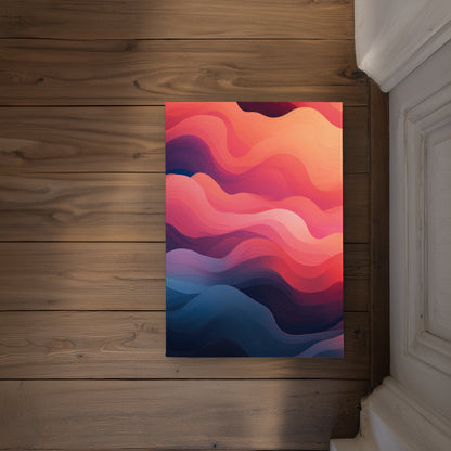 Ethereal Smoke Blue Indoor Outdoor Door Mat | Home Decor