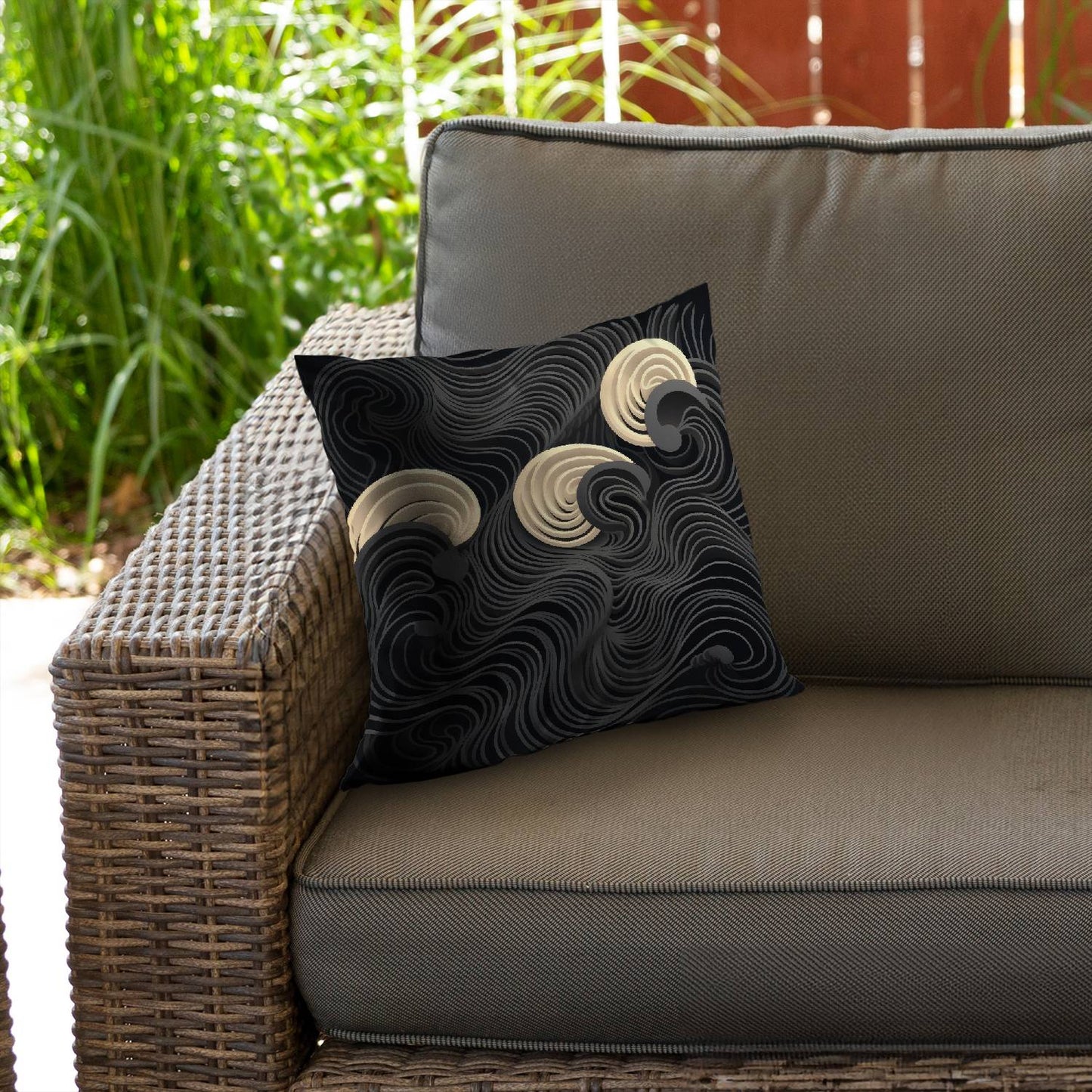 Layers - Throw pillow - Print on demand