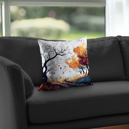 Cool Weather Poly Twill Throw Pillow | Stylish Home Decor