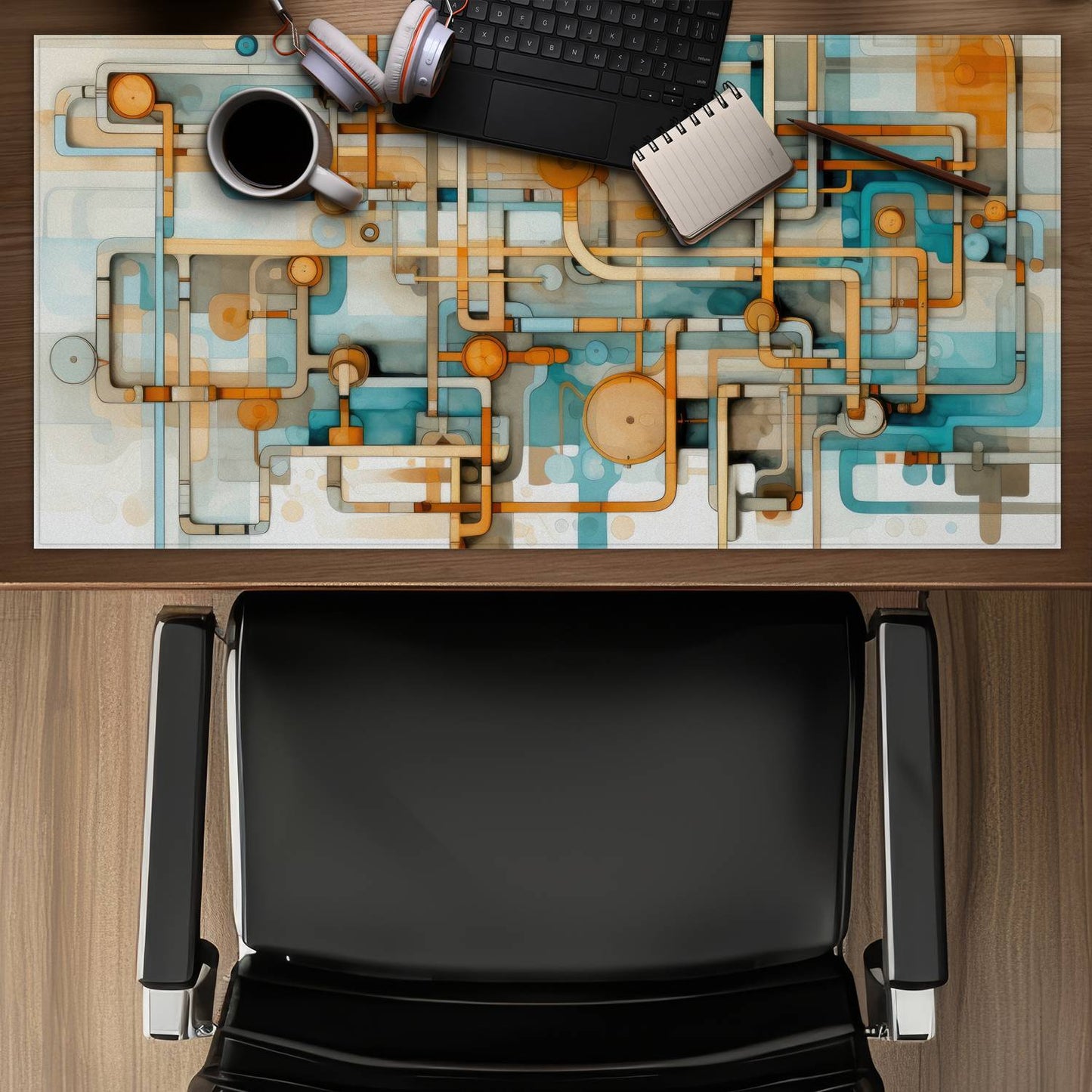 Like clockwork - Desk mat - Print on demand