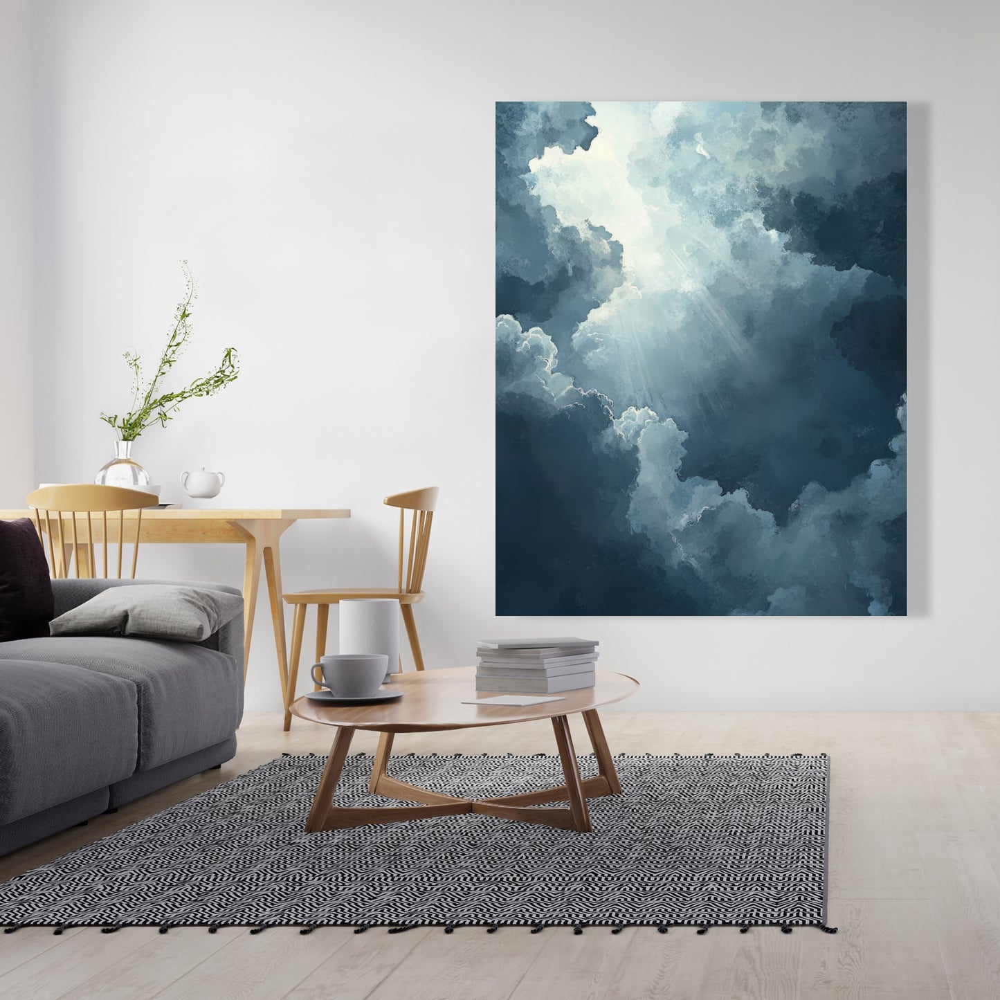 Afterglow - Blue Canvas for Elegant Home Decor | Unique Art