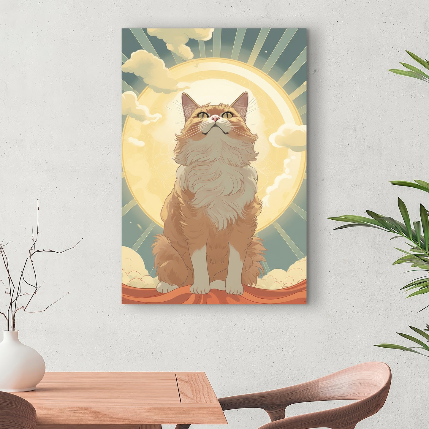 Moewing Above - Blue Canvas Art for Home Decor | Stylish Design