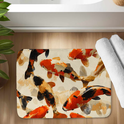 Koi Dance Flow Bath Mat | Stylish Home Decor Accent