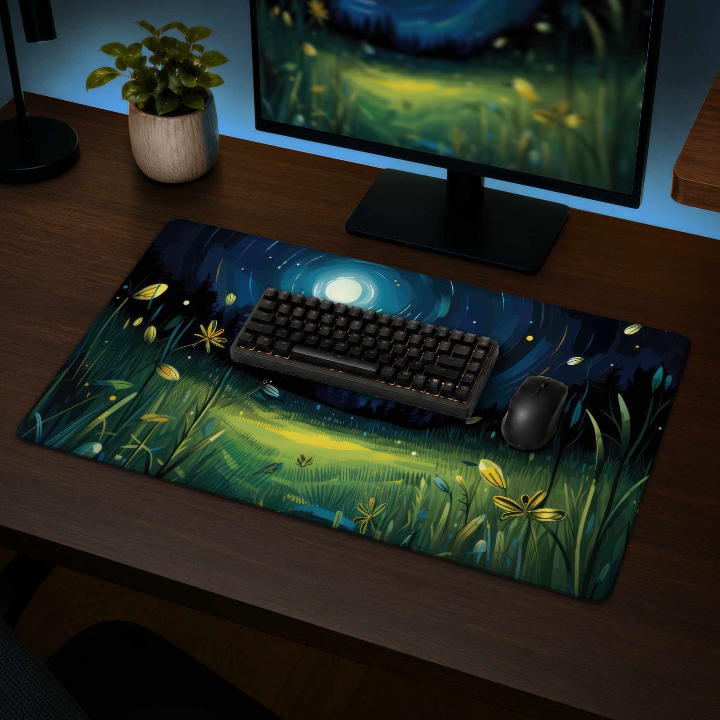 Between Grass Blades Desk Mat | Stylish Home Decor Accessory