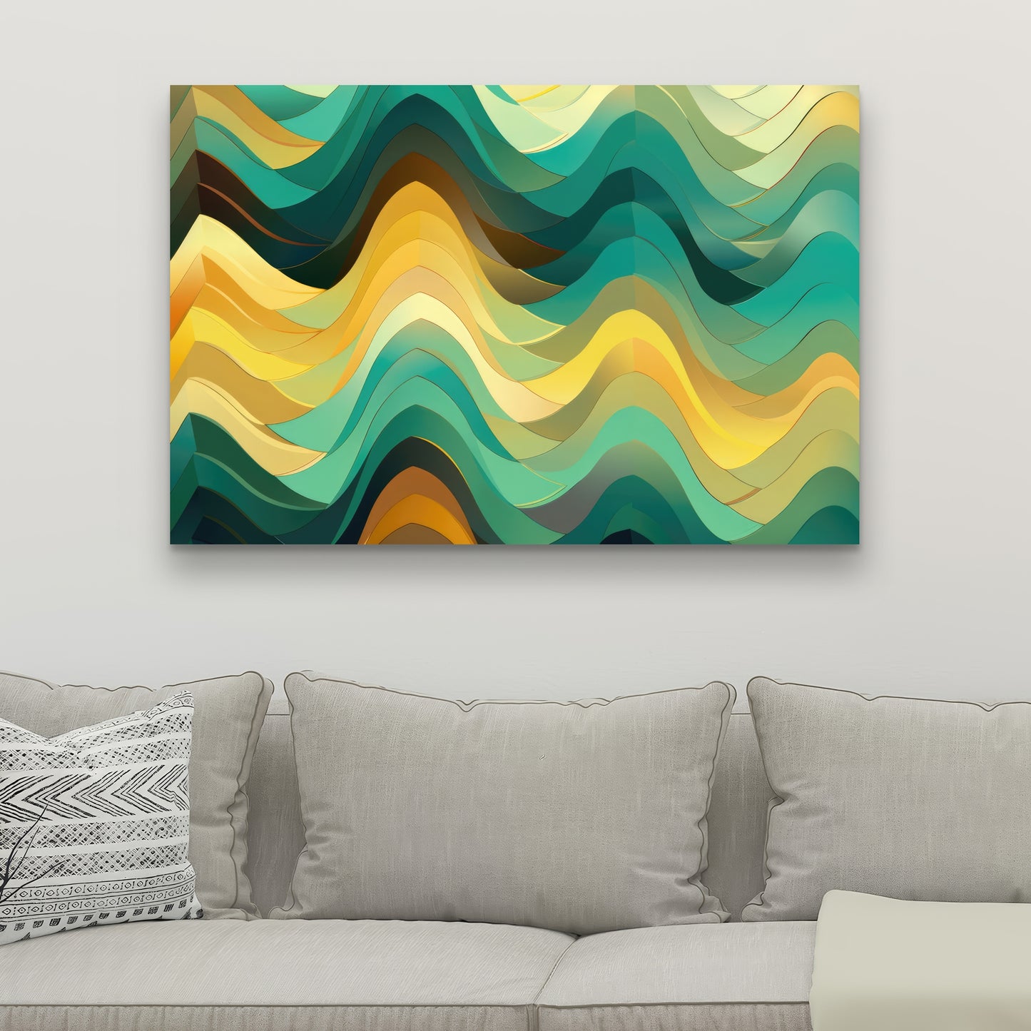Jagged luxury - 32"x32" Canvas