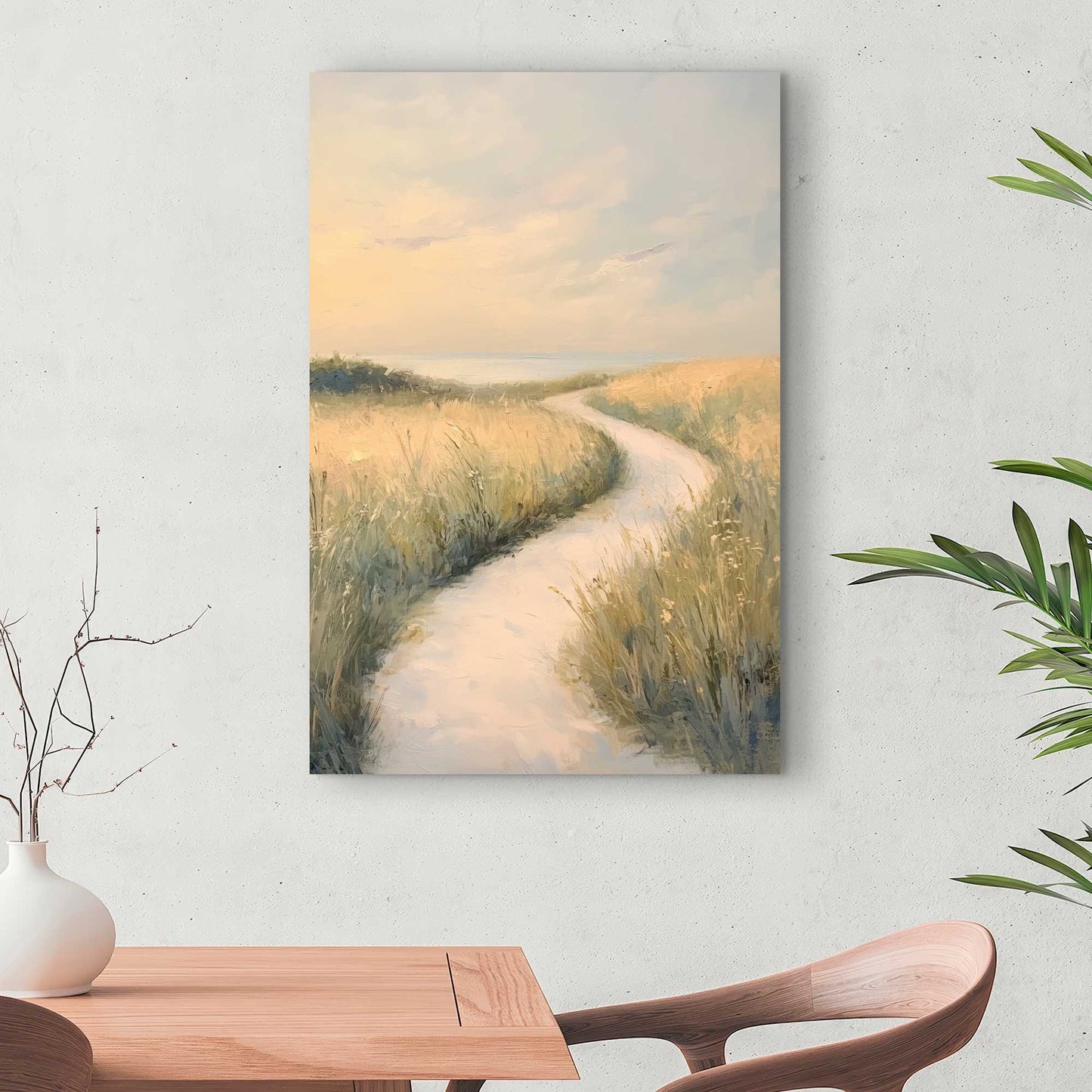 Soft breeze - Green Canvas for Elegant Home Decor | Buy Now