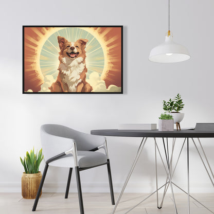 Pats and smiles - 36"x36" Framed canvas