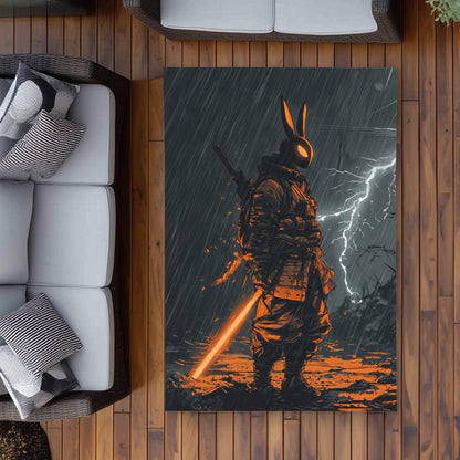 War machine White Outdoor Area Rug for Home Decor | Stylish