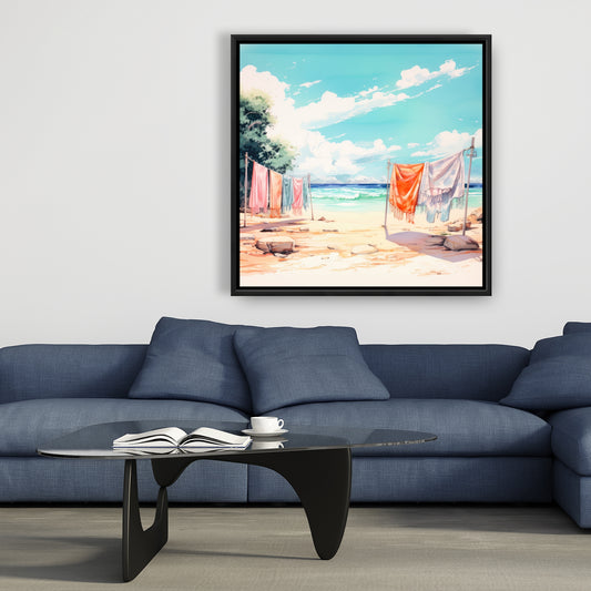 Sunny side - 36"x36" Framed canvas