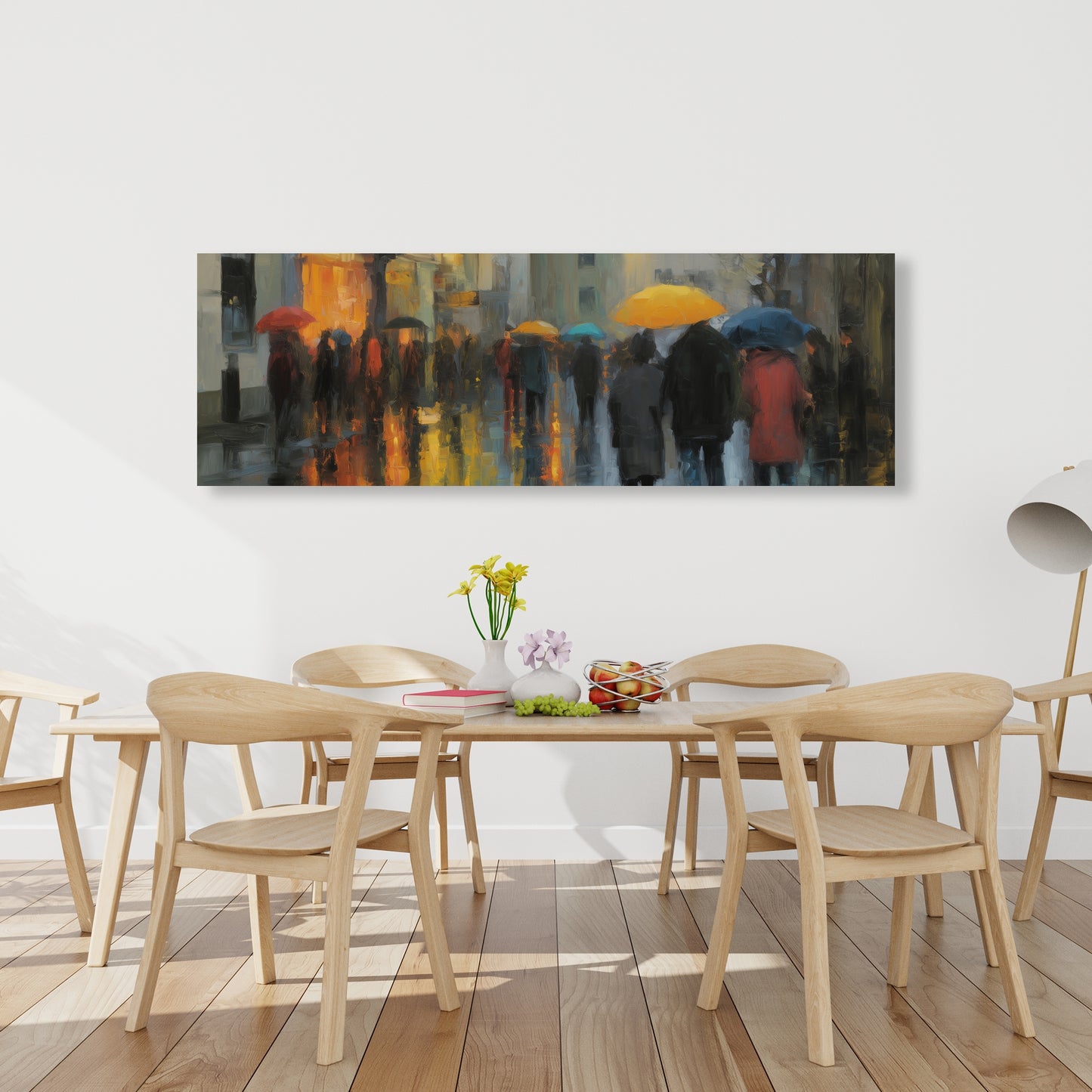 Rainy Day Yellow Canvas - Brighten Your Home Decor Today