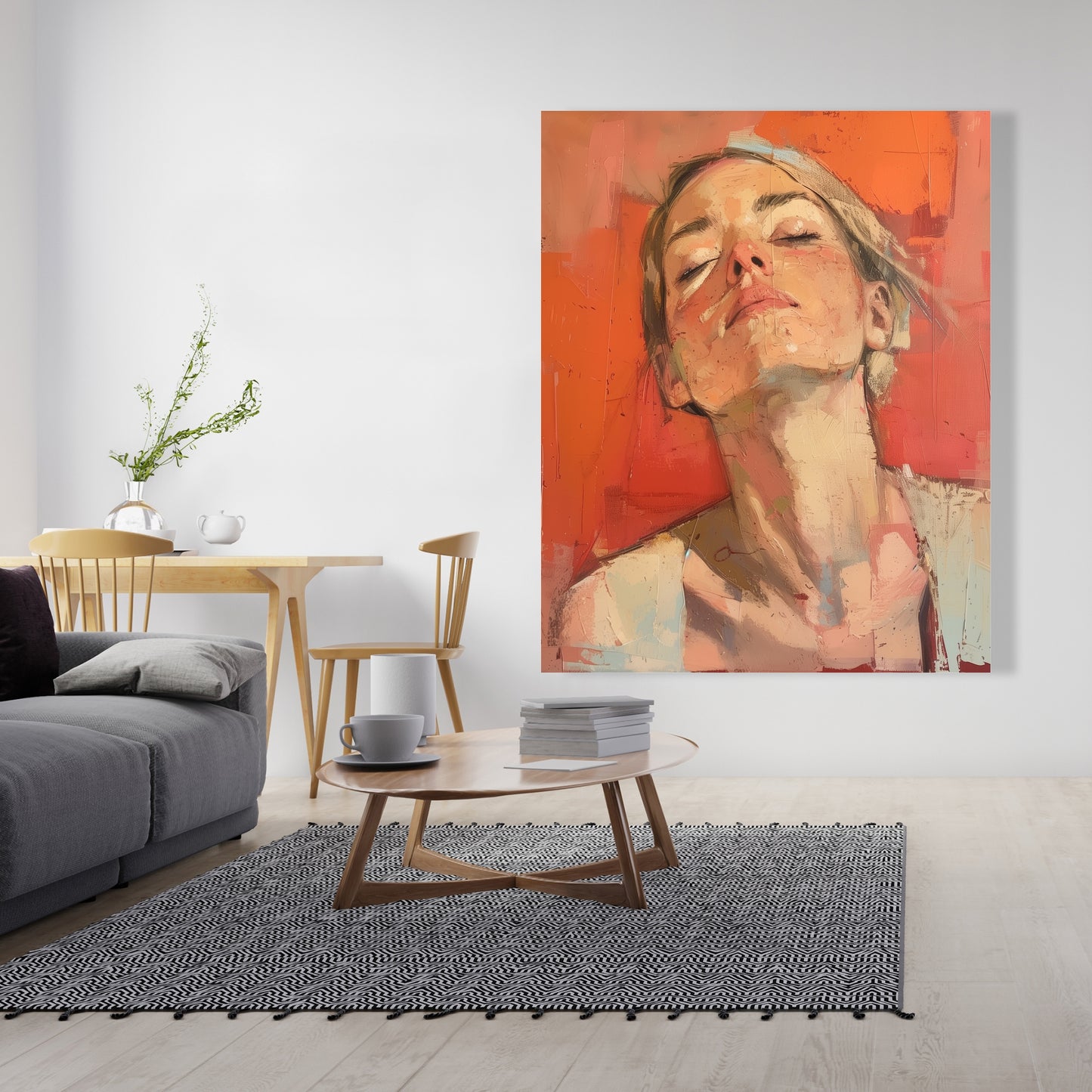 Relief - Pink Canvas Art for Stylish Home Decor Solutions