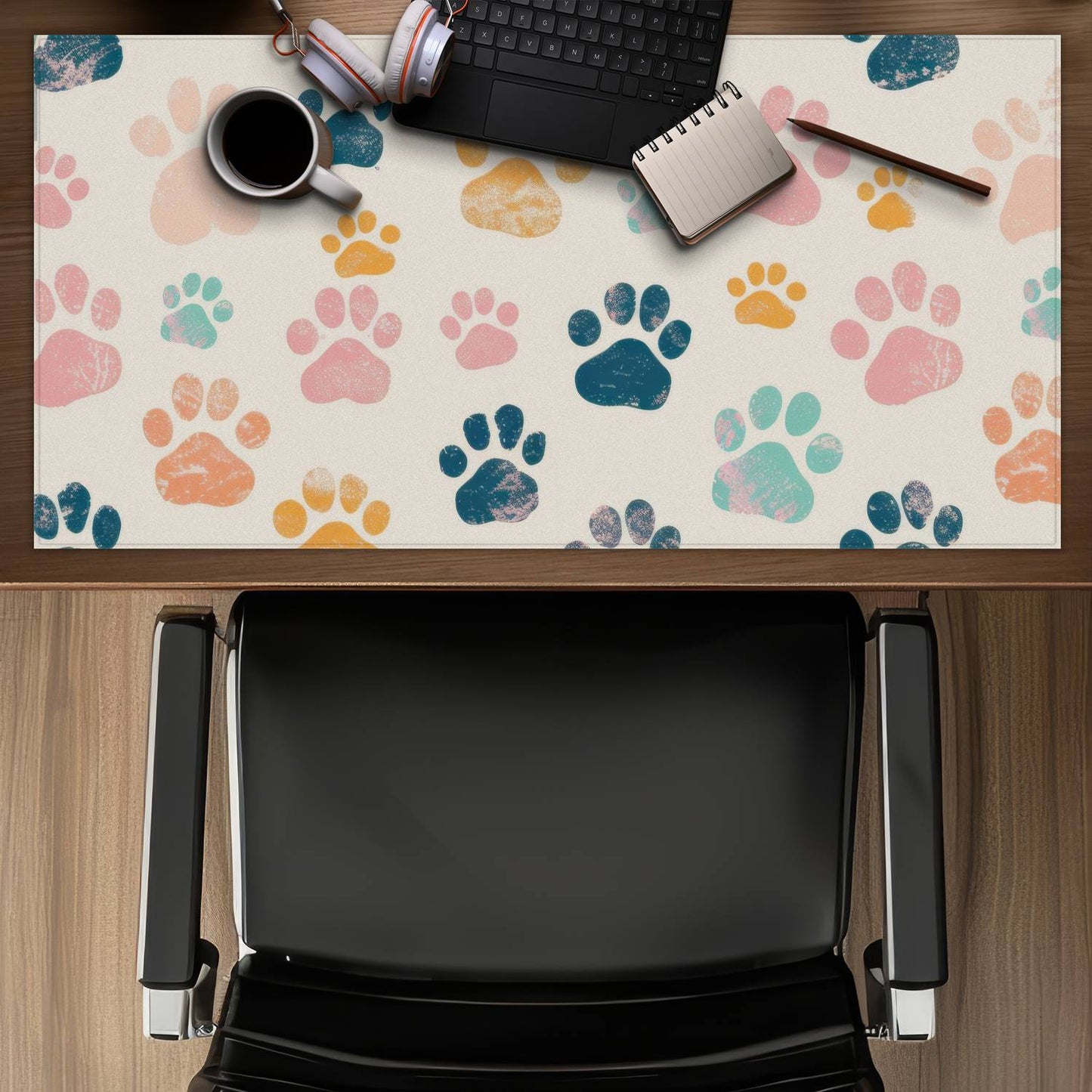Cute paws - Desk Mat