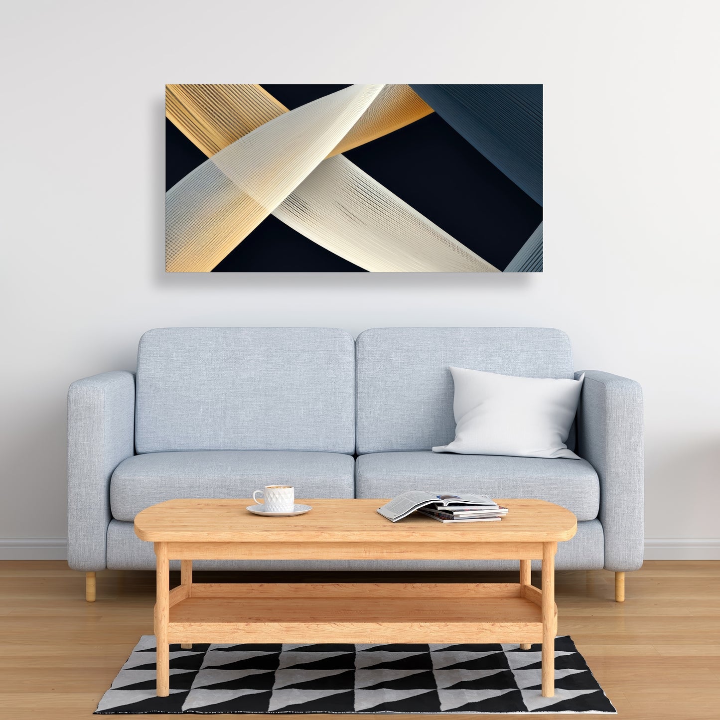 Ropes of Destiny - Gray Canvas Home Decor for Modern Spaces