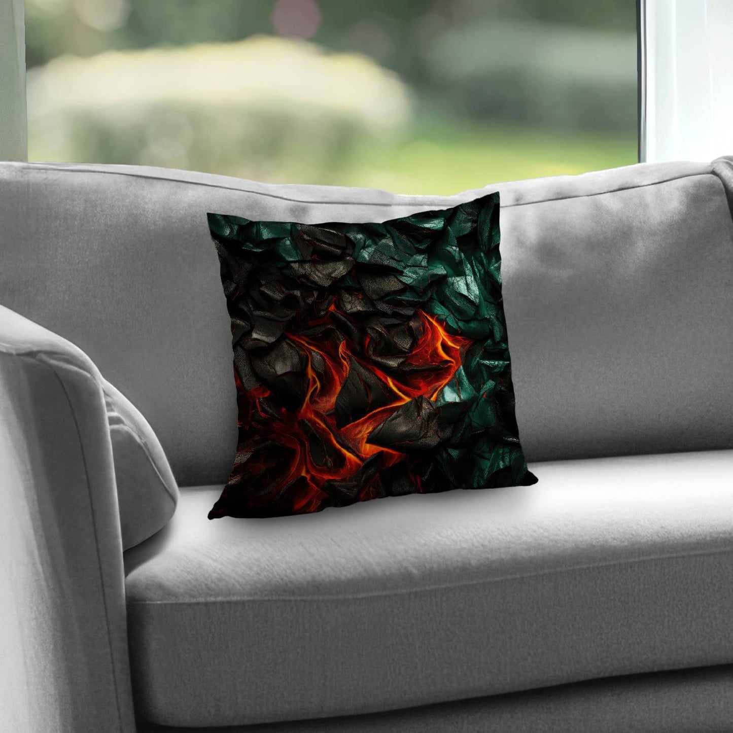 Imminent Rupture Poly Twill Throw Pillow | Chic Home Decor
