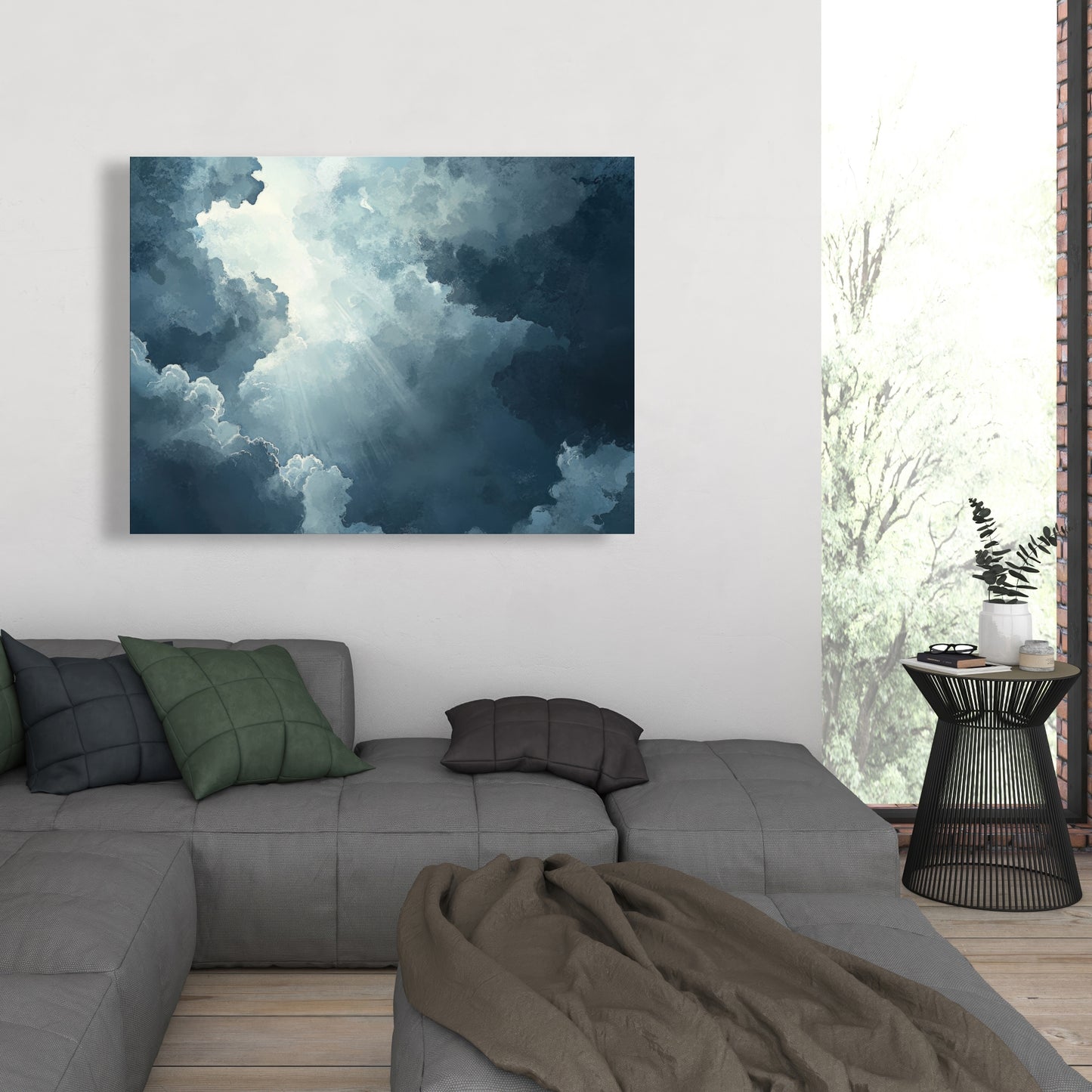 Afterglow - Blue Canvas for Elegant Home Decor | Unique Art