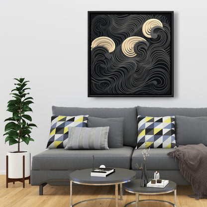 Layers - 36"x36" Framed canvas