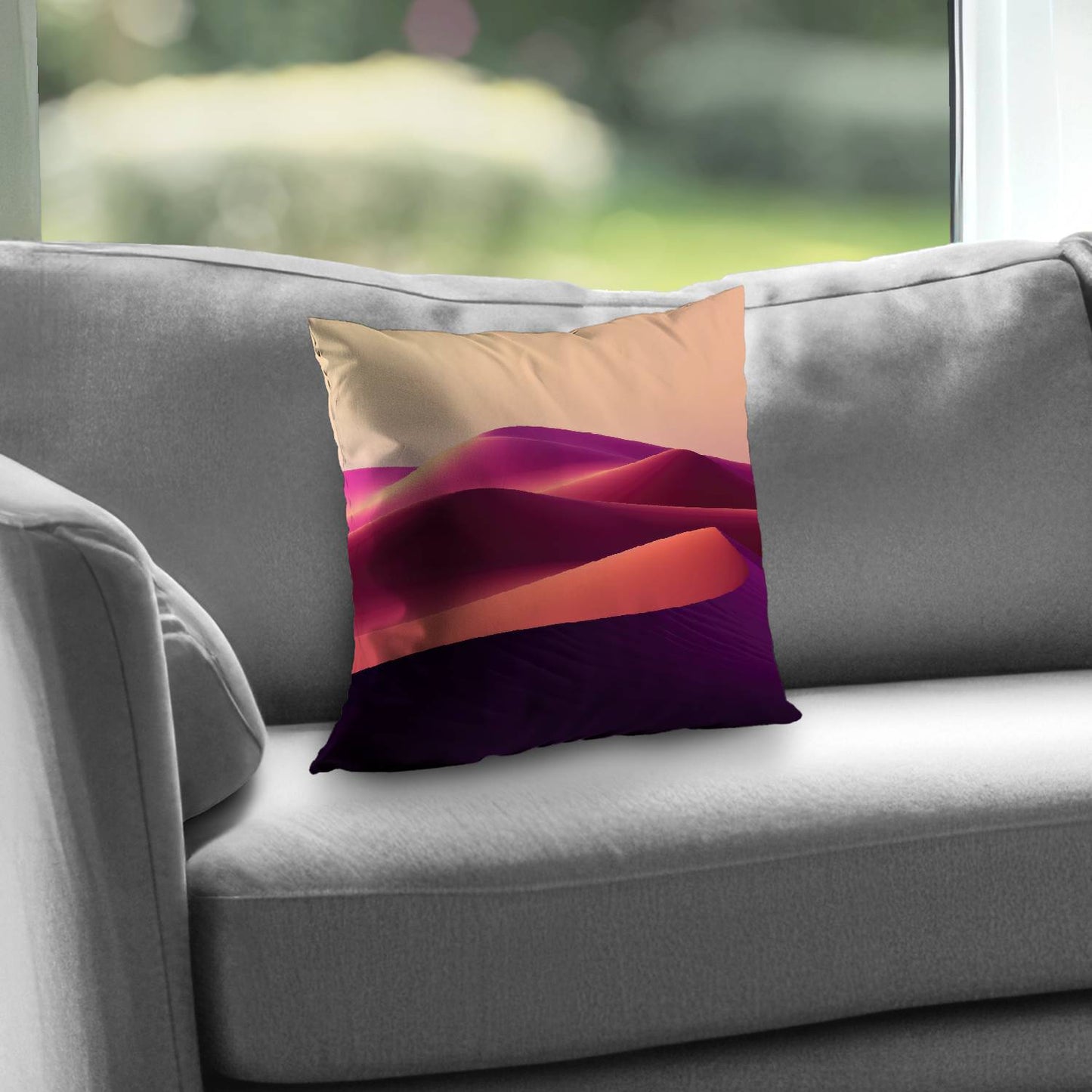Deep Dunes Purple Poly Twill Throw Pillow Insert | Decor