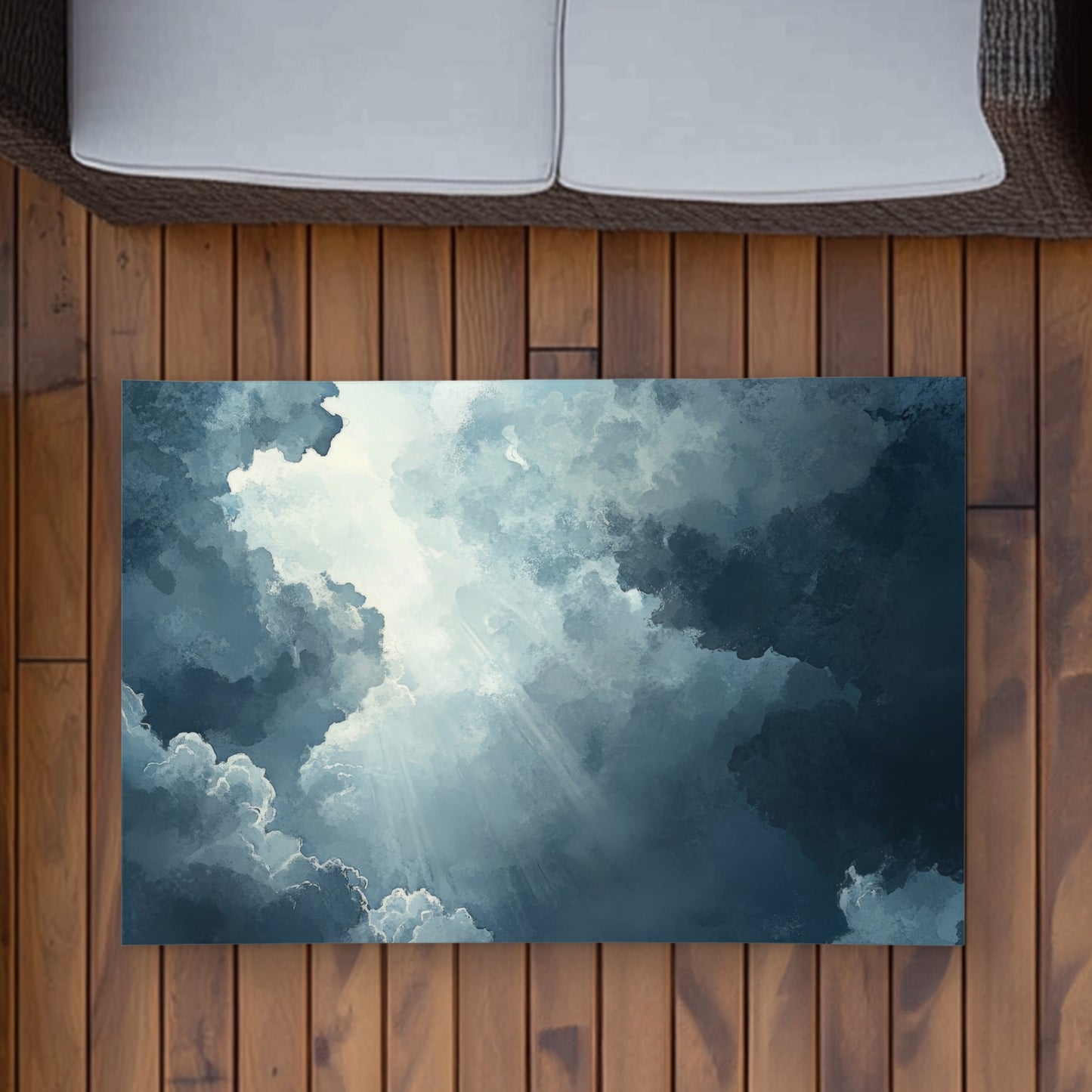 Afterglow White Outdoor Area Rug | Stylish Home Decor