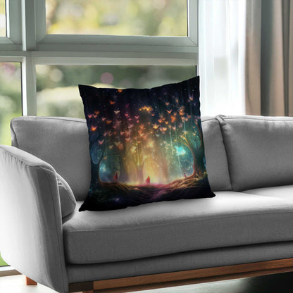 A dream come true - Orange poly twill throw pillow insert