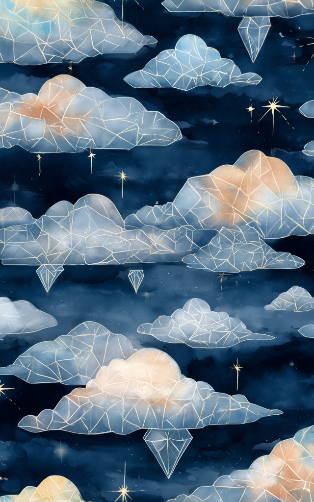 Paillasson Nuages de Cristaux Célestes | Décoration Intérieure Extérieure