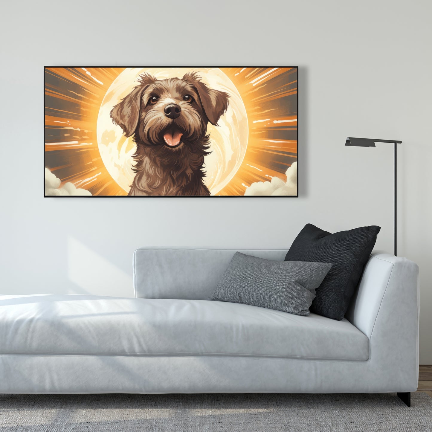 Pupper - 36"x36" Framed canvas