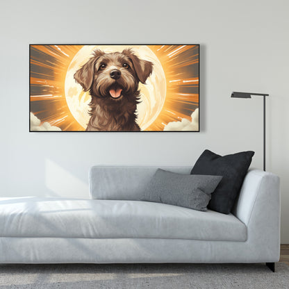 Pupper - 36"x36" Framed canvas