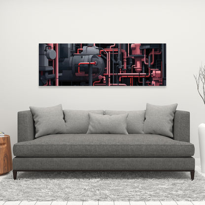 Dark pipes - Gray canvas for stylish home decor accents