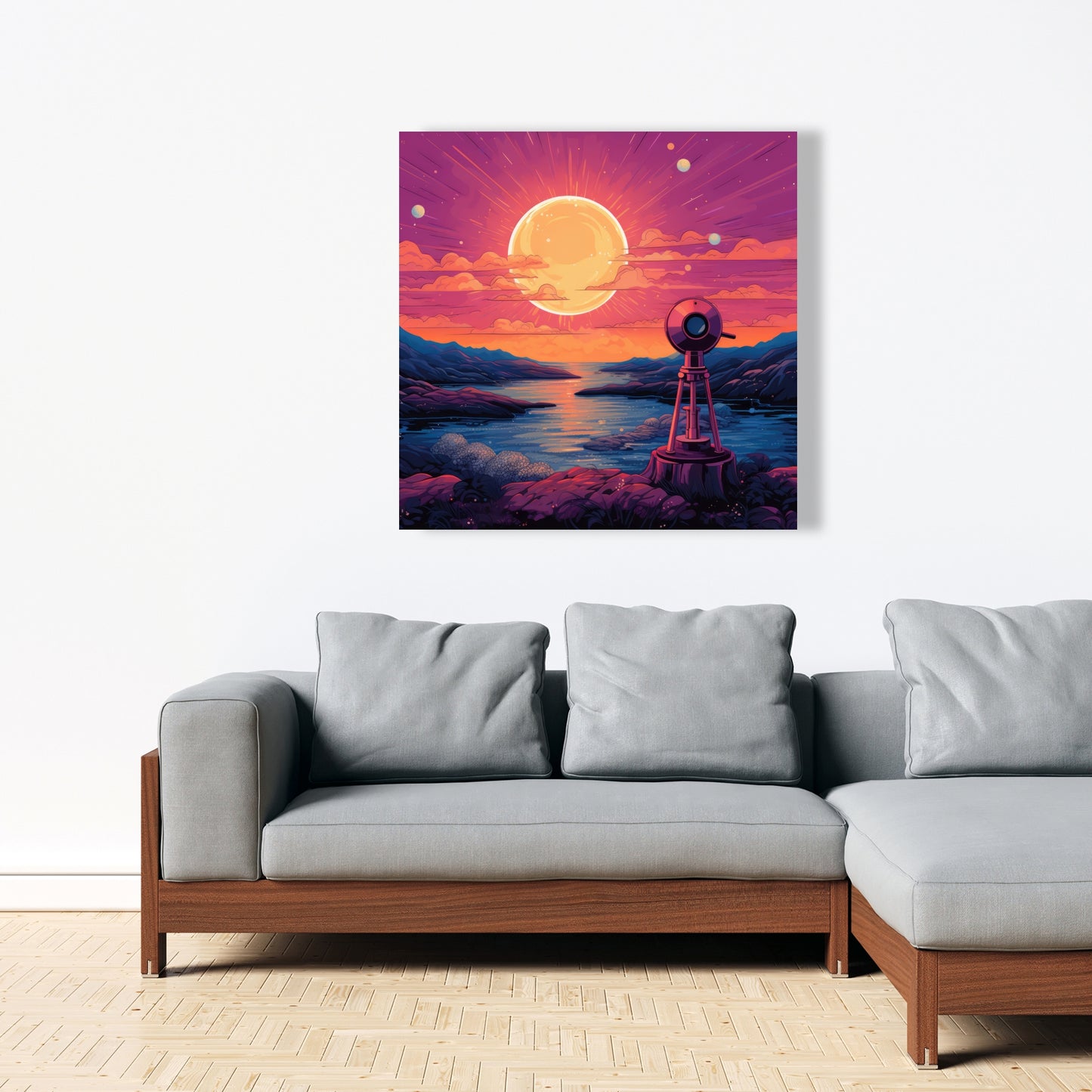 Measure the calm - 32"x32" Canvas
