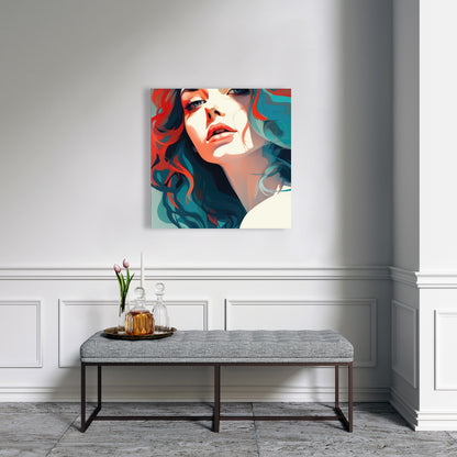 Dangerous Lips - Red Canvas Home Decor Art for Bold Style