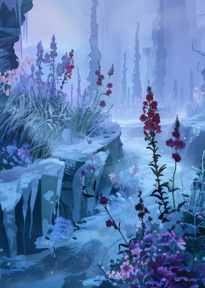 Valley of ice - 17"x24" Bath mat