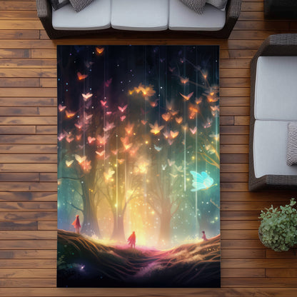 A dream come true - Pink outdoor area rug for home decor